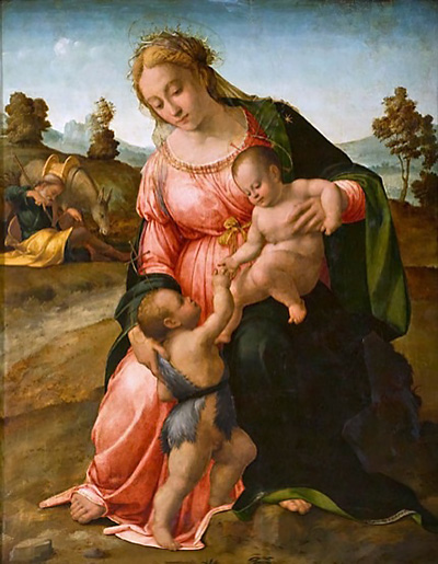 madonna and child with saint john the baptist